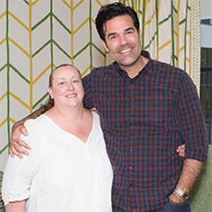 Tracy and Rob Delaney