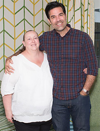 Tracy with Rob Delaney