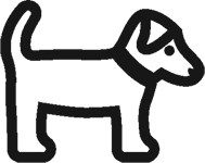 Makaton symbol for Dog