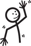Makaton symbol for excited