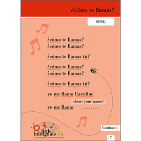 Little Bilinguals Spanish song: What's Your Name?